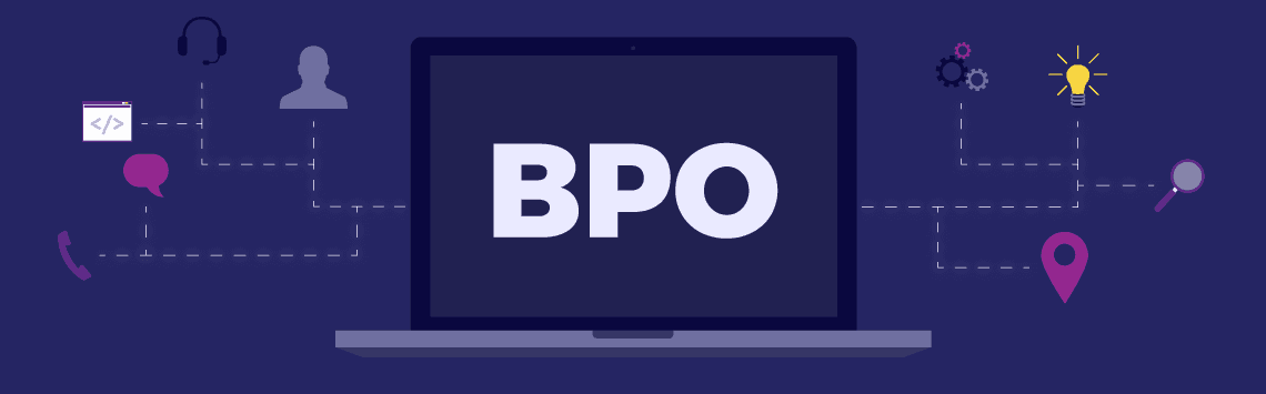 BPO definition on a laptop