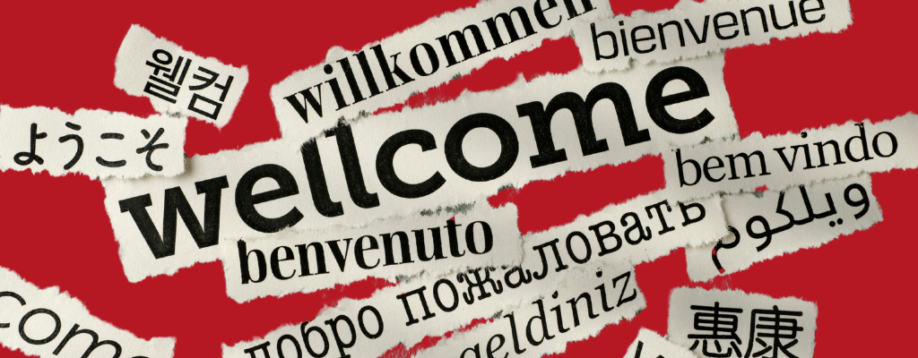 Different language of the word "Welcome"