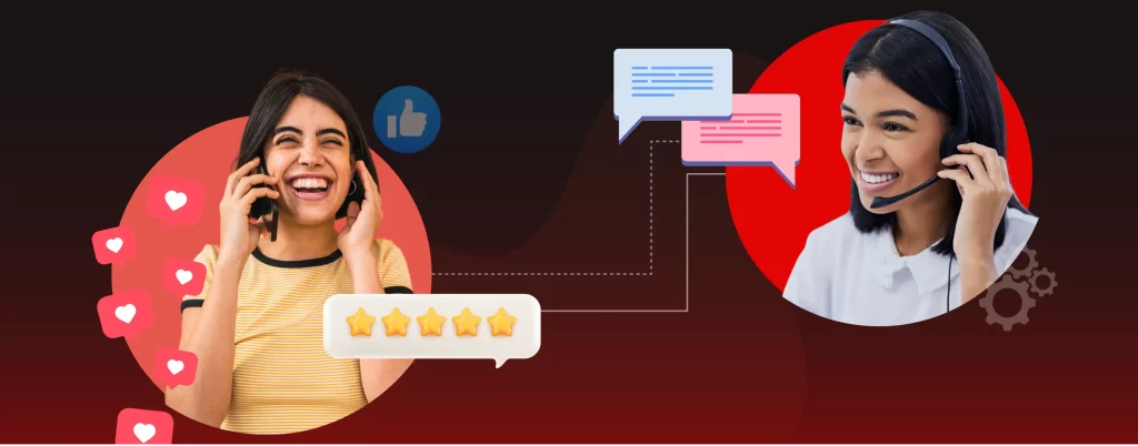 call center and customer